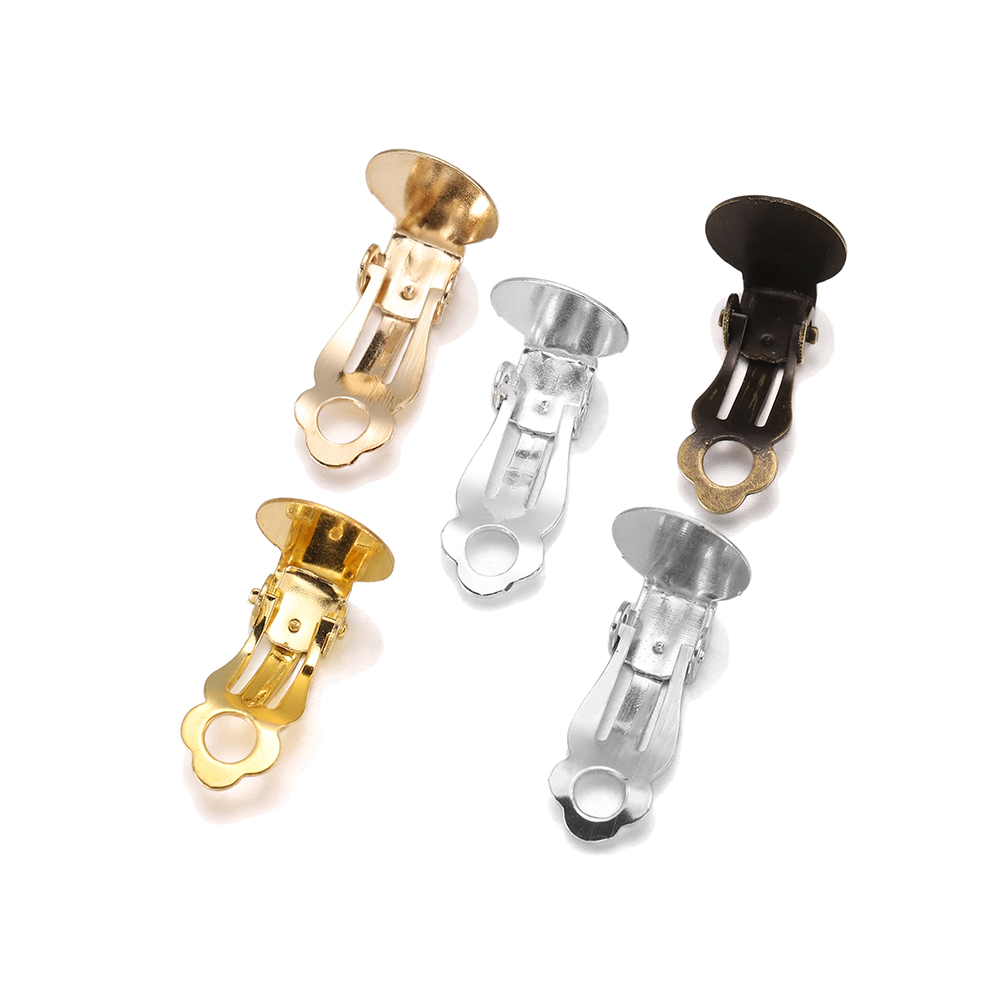 Body Jewelry Retainers - 50 stks/partij 10mm Meatl Oor Clips