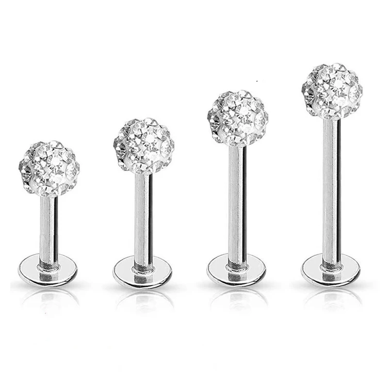 Body Jewelry Surgical Steel - 4 stuks 16G chirurgisch staal lip
