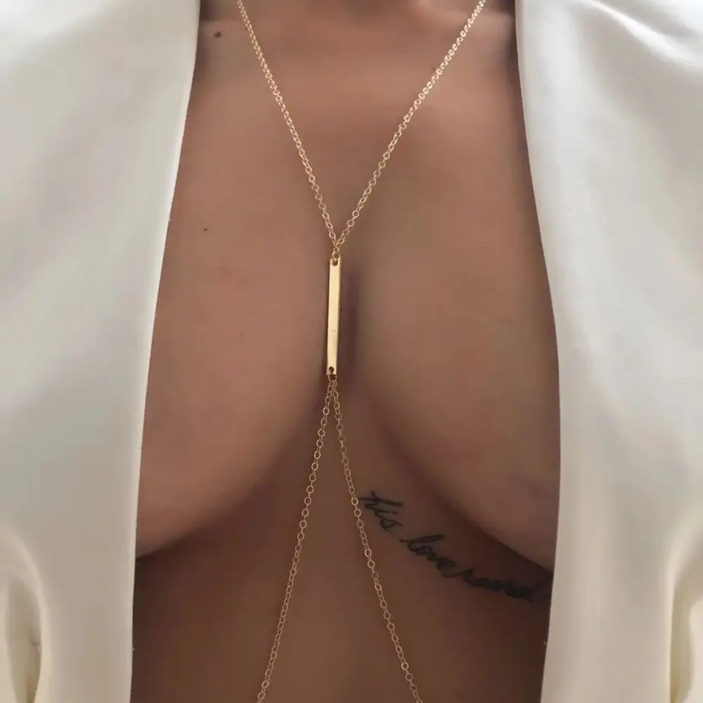 Sexy Metalen Borstketting Harn - Body Jewelry Necklace recensie en prijs