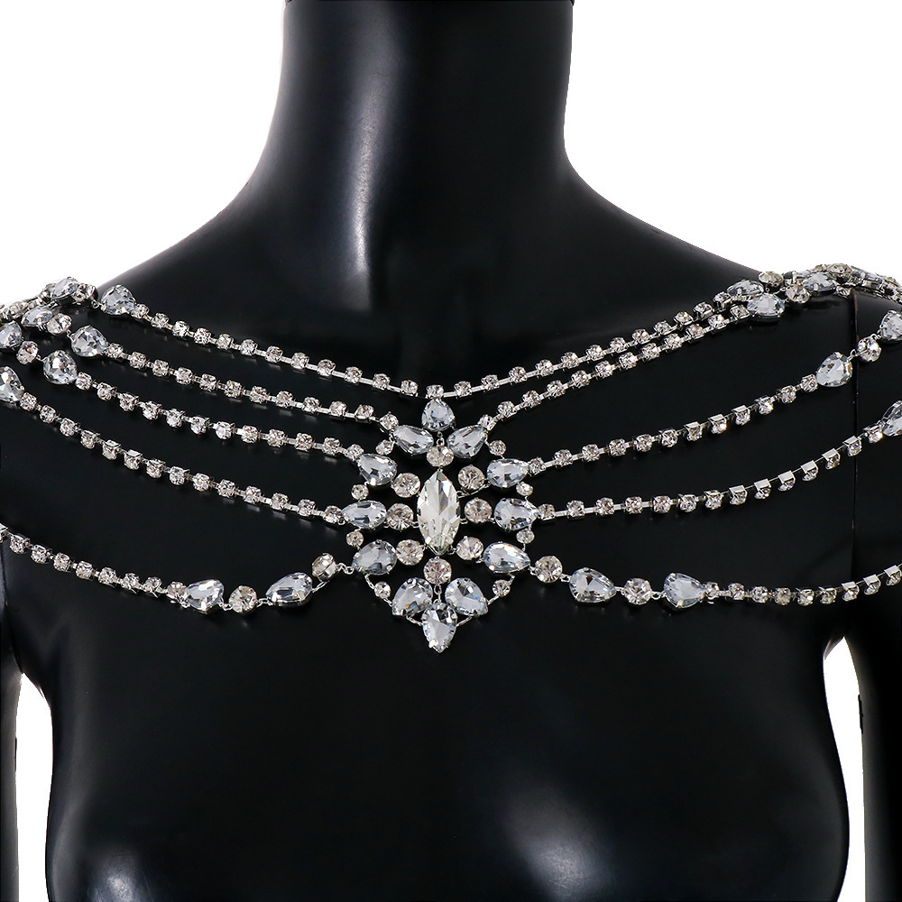 Boho Kristal Bruids Schouderke - Body Jewelry Necklace recensie en prijs